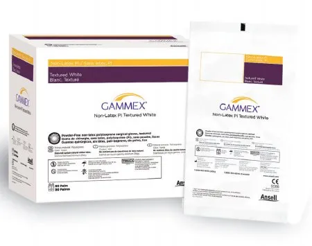 Ansell Healthcare - GAMMEX Non-Latex PI Textured - 20688275 - Ansell GAMMEX Non Latex PI Textured Surgical Glove GAMMEX Non Latex PI Textured Size 7.5 Sterile Polyisoprene Standard Cuff Length Fully Textured White Chemo Tested