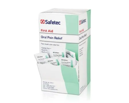 Safetec - 53117 - Oral Pain Relief 0-75g 144-bx 12 bx-cs -Not Available for Sale into Canada-