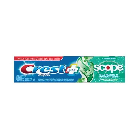 The Palm Tree Group - Crest Whitening with Scope - 3700017281 - Toothpaste Crest Whitening with Scope Mint Fresh Flavor 2.7 oz. Tube