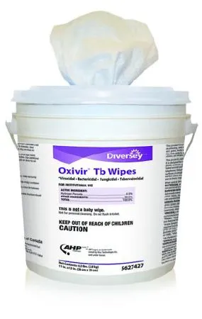 Lagasse - Diversey Oxivir Tb - DVO5627427 -   Surface Disinfectant Cleaner Premoistened Alcohol Based Manual Pull Wipe 160 Count Canister Cherry Almond Scent NonSterile