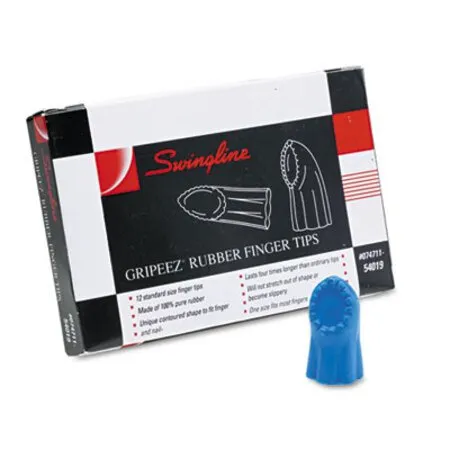 Swingline - SWI-54019 - Gripeez Finger Tips, 11 1/2 (medium), Blue, Dozen