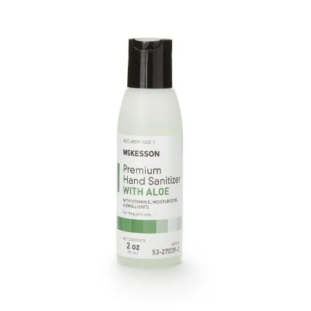 McKesson - 53-27039-2 - Premium Hand Sanitizer with Aloe Premium 2 oz. Ethyl Alcohol Gel Bottle