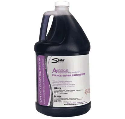 State Cleaning Solutions - Avance Silver Brightener - 119728 - Dish Detergent Avance Silver Brightener 1 gal. Jug Liquid Concentrate Chlorine Scent