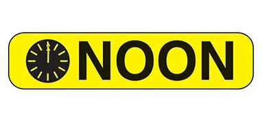 Health Care Logistics - Indeed - 2118 - Pre-printed Label Indeed Auxiliary Label Yellow Paper Noon Black Safety And Instructional 3/8 X 1-5/8 Inch