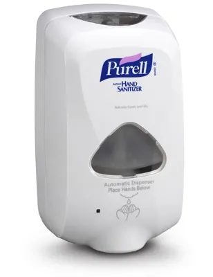 Grainger - Purell - 1PKR1 - Hand Hygiene Dispenser Purell Dove Gray Plastic Touch Free 1200 Ml Wall Mount