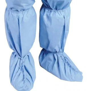 Cardinal - Critical Zone - 8453 -  Boot Cover  One Size Fits Most Knee High Nonskid Sole Blue NonSterile