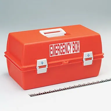Health Care Logistics - Indeed - 2388-01 - Pre-printed Label Indeed Auxiliary Label White Paper Emergency Box Red Safety And Instructional 2-1/4 X 6-1/8 Inch