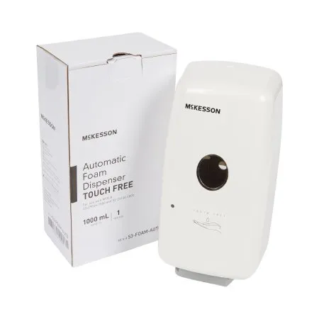 McKesson - 53-FOAM-AUTO - Hand Hygiene Dispenser McKesson White Plastic Touch Free 1000 mL Wall Mount