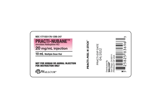 Wallcur - Practi-Nubane - 9930NBN - Training Medication Peel-N-Stick Labels Practi-Nubane