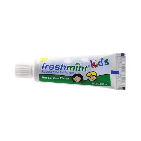 New World Imports - KFFTP85B - Kids Fluoride Free Toothpaste, Bubblegum Flavor