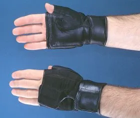Alimed - Hatch Heavy-Duty - 8309 - Push Glove Hatch Heavy-Duty Fingerless Large / X-Large Black Hand Specific Pair