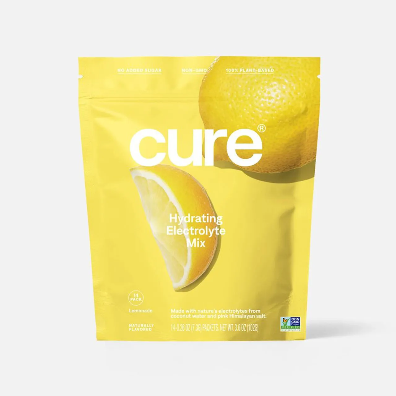 Convatec Cure Medical - HM1001 - Cure Cure Hydrating Electrolyte Mix Pouch, Lemon, 14 ct