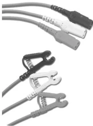 Conmed - FSR Series - FSA24-003 - Ecg Cable Fsr Series Three 24 Inch, Black, Green, White, 3 Lead, Grabber