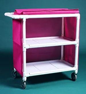 Duralife - 550-1 - Linen Cart 2 Shelves 175 Lbs. Per Shelf Weight Capacity