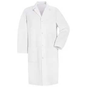 Fisher Scientific - Fisherbrand - 19166261 - Lab Coat Fisherbrand White Medium Knee Length 80% Polyester / 20% Cotton Reusable