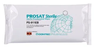Fisher Scientific - 18999474 - PROSAT Sterile PROSAT Sterile Surface Disinfectant Cleaner Premoistened Cleanroom Manual Pull Wipe 30 Count Soft Pack Alcohol Scent Sterile