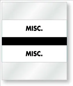 United Ad Label - ULCD20 - Pre-printed Label Chart Tab White Paper Misc Black Alert Label 1-1/2 X 1-1/4 Inch