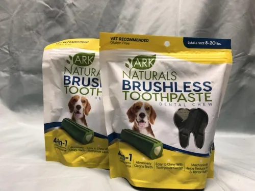 Ark Naturals - From: 235079 To: 235080 - Breath Less Dental Products Sensitive, Small Dogs (up to 8 20 lbs.)  Chewable Brushless Toothpaste