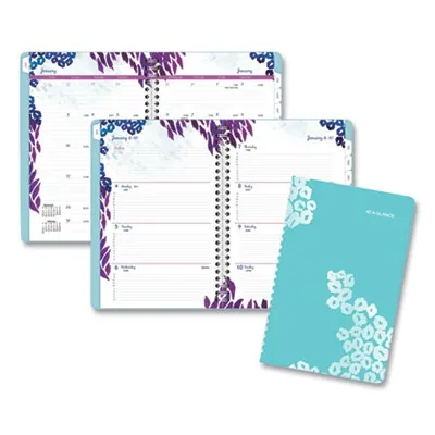 Ataglance - From: AAG523200 To: AAG523905 - Wild Washes Weekly/Monthly Planner, 8.5 X 5.5, Floral, Animal, 2021