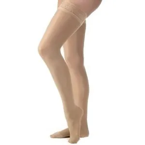BSN Jobst - 122266 - Compression Stocking, Thigh High, 30-40 mmHG, Closed Toe, Lace, Natural, Small