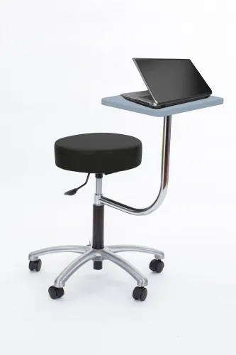 Brandt Industries - From: 14111 To: 14112 - Stool with attached 360 degree laptop desk