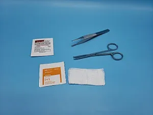 Busse Hospital Disp - From: 726 To: 729 - Suture Removal Kit Same as #723 except: 1 Littauer Scissors instead of Iris Scissors, Sterile, 50/cs