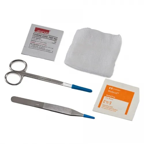 Cardinal Health - From: 24000-005 To: 24000-006 - Presource Suture Removal Kit  with Littauer Scissors and Metal Forceps
