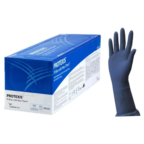 Cardinal Health - Protexis - 2D73EB70 - Med   PI Blue with Neu Thera Surgical Gloves  Sterile  Polyisoprene  Powder Free  Size 7
