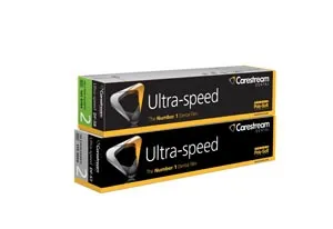 Carestream America - From: 1717131 To: 1753664 - Carestream Ultra Speed Intraoral film, DF 57, Size 2, 2 film Super Poly Soft packets. 130/bx