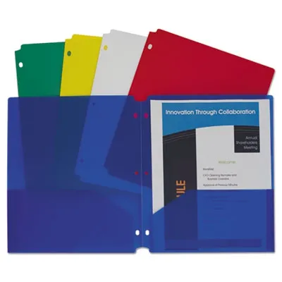 Clineprod - From: CLI32930 To: CLI33930 - Two-Pocket Heavyweight Poly Portfolio Folder