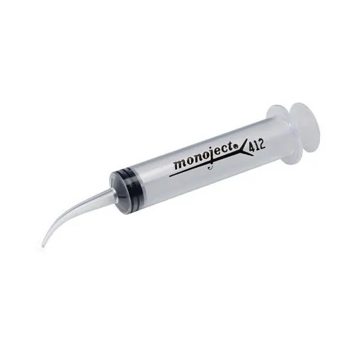 Cardinal Health - 8881412012 - Monoject Irrigation Curved Tip Syringe, 12 mL, Sterile, Latex free.
