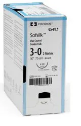 Medtronic / Covidien - S-317 - COVIDIEN SOFSILK WAX COATED BRAIDED SILK 1 (BOX OF 24)