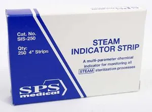 SPS Medical Supply - SPSmedical - SIS-250 - SPSmedical Sterilization Chemical Indicator Strip Steam 4 Inch