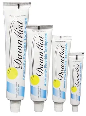 Dukal - TP1295 - Toothpaste, White Gel, Fluoride, .6 oz Tube, 144/bx, 10 bx/cs