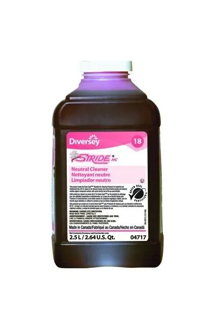 Lagasse - Diversey Stride - DVS904717 - Floor Cleaner Diversey Stride Liquid 2.5 Liter Bottle Floral Scent Manual Pour