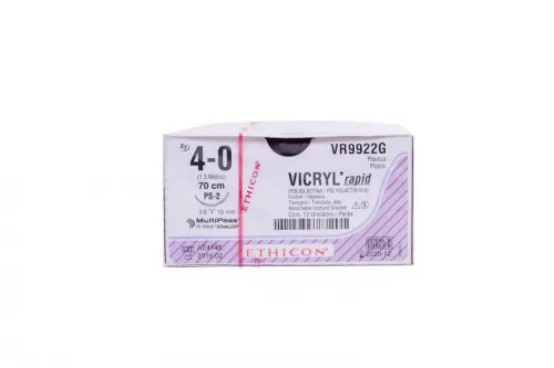 Ethicon Suture - VCP739D - ETHICON VICRYL PLUS COATED ANTIBACTERIAL SUTURE TAPER POINT SIZE 20 818" VIOLET BRAIDED 1DZ/BX