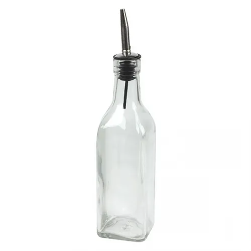 8452 - Oil & Vinegar Bottle with Stainless Steel Spout 10.2 in.