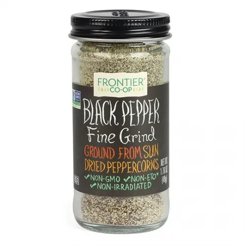 Frontier Bulk - 2602 - Frontier Bulk Black Pepper, Fine Grind ORGANIC, 1 lb. package