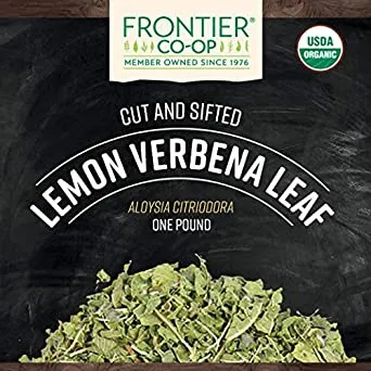 Frontier Bulk - 4420 - Frontier Bulk Lemon Verbena Leaf, Cut & Sifted ORGANIC, 1 lb. package