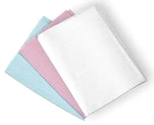 Crosstex - WEXDRT - Towel, Econoback 2-Ply Paper, Poly, 19" x 13", Dusty Rose, 400/cs