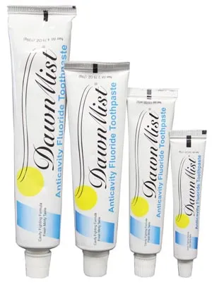 Dukal - GTP4654 - Toothpaste, Clear Gel, Fluoride, .6 oz Tube, 144/bx, 5 bx/cs