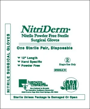 Innovative Healthcare - NitriDerm - 135600 -  Gloves, Surgical, Nitrile, Sterile, PF, Textured