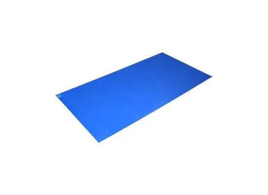 Connecticut Clean Room - Poly Tack - K-112B - Adhesive Floor Mat Poly Tack 24 X 45 Inch Blue Polyethylene Film