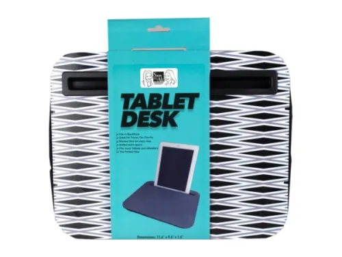 Kole Imports - FD158 - Travel Size Tablet Lap Desk In Assorted Colors And Prints