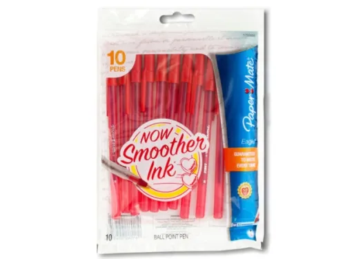 Kole Imports - GW573 - Paper Mate Eagle Red Ballpoint Pens Set