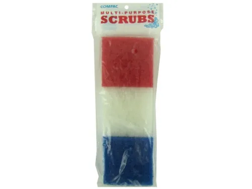 Kole Imports - HT920 - Multi-purpose Scrubbing Sponges, Pack Of 3