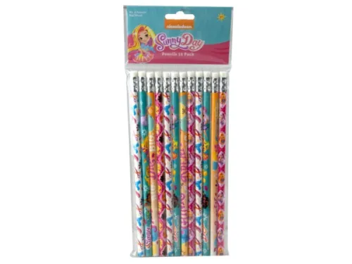 Kole Imports - JE212 - Nickelodeons Sunny Day 12 Pack Pencils