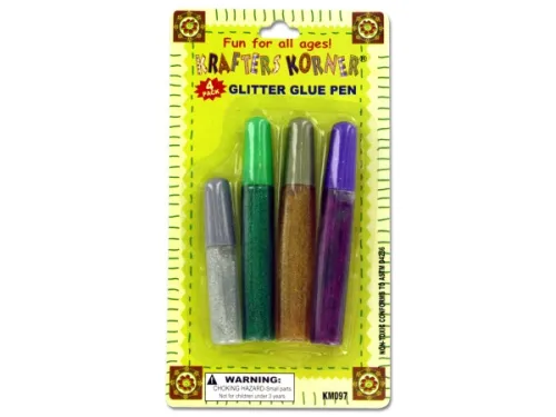 Kole Imports - KM097 - Glitter Glue Pen Set