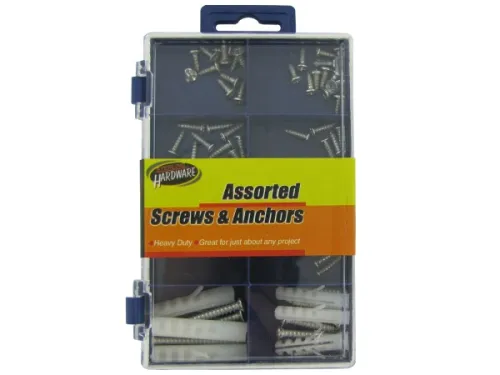 Kole Imports - MT234 - Divided Box With Assorted Screws And Anchors