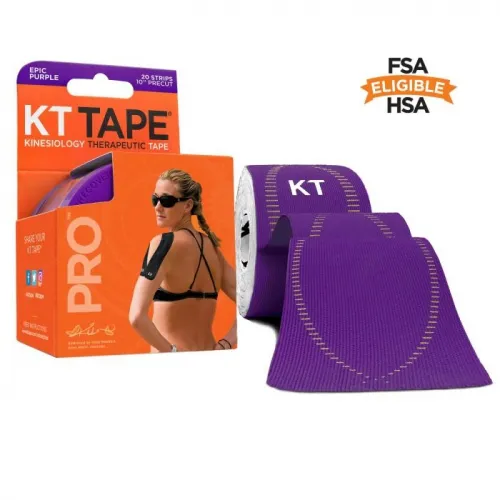 KT Health - 893169002639 - Pro Precut 20 Strip Roll - Epic Purple
